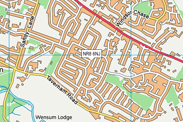 NR8 6NJ map - OS VectorMap District (Ordnance Survey)