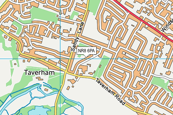 NR8 6PA map - OS VectorMap District (Ordnance Survey)