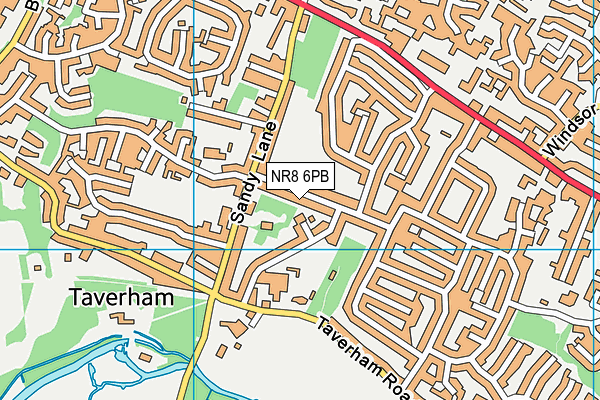 NR8 6PB map - OS VectorMap District (Ordnance Survey)