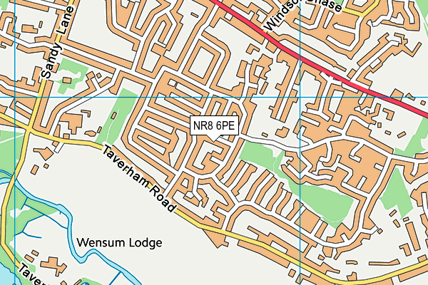 NR8 6PE map - OS VectorMap District (Ordnance Survey)