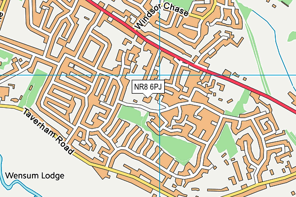 Ghost Hill Infant and Nursery School map (NR8 6PJ) - OS VectorMap District (Ordnance Survey)