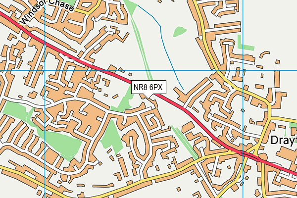 NR8 6PX map - OS VectorMap District (Ordnance Survey)