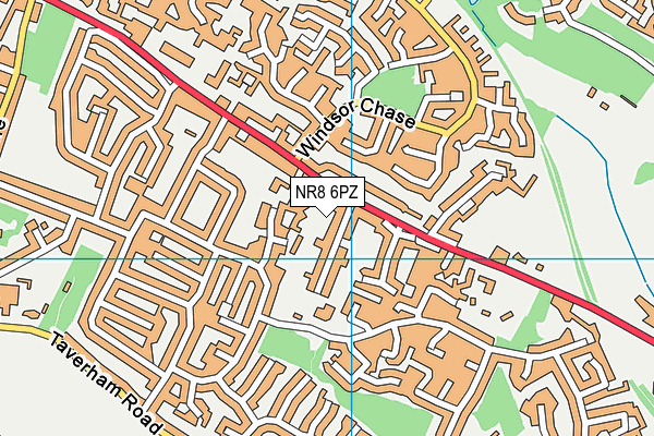 NR8 6PZ map - OS VectorMap District (Ordnance Survey)