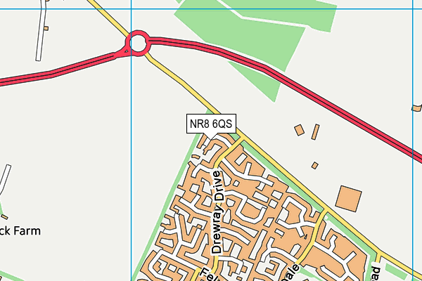 NR8 6QS map - OS VectorMap District (Ordnance Survey)