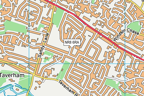 NR8 6RA map - OS VectorMap District (Ordnance Survey)