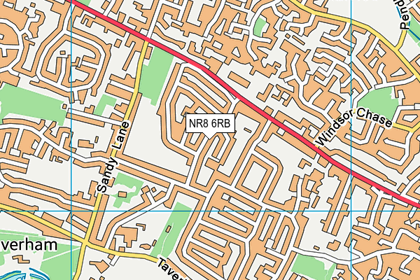 NR8 6RB map - OS VectorMap District (Ordnance Survey)