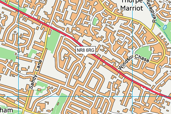 NR8 6RG map - OS VectorMap District (Ordnance Survey)