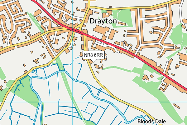 NR8 6RR map - OS VectorMap District (Ordnance Survey)