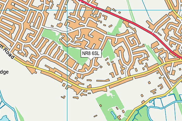 NR8 6SL map - OS VectorMap District (Ordnance Survey)