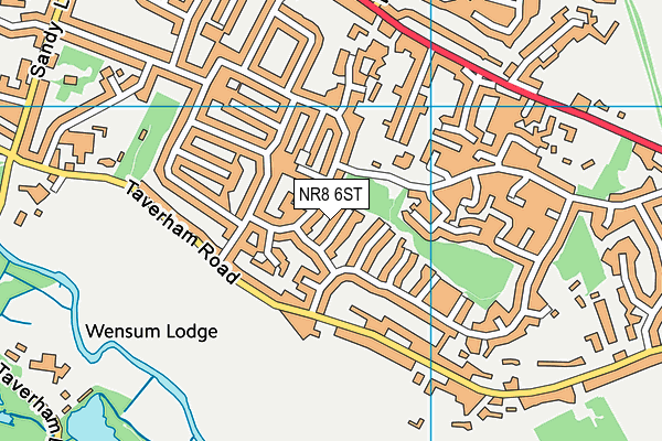 NR8 6ST map - OS VectorMap District (Ordnance Survey)