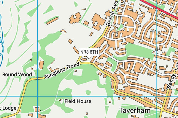 NR8 6TH map - OS VectorMap District (Ordnance Survey)