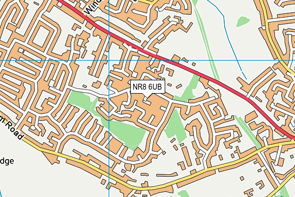 NR8 6UB map - OS VectorMap District (Ordnance Survey)
