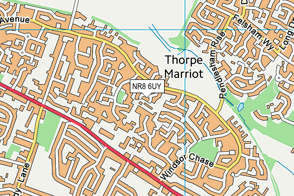 NR8 6UY map - OS VectorMap District (Ordnance Survey)
