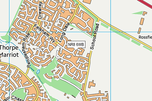NR8 6WB map - OS VectorMap District (Ordnance Survey)