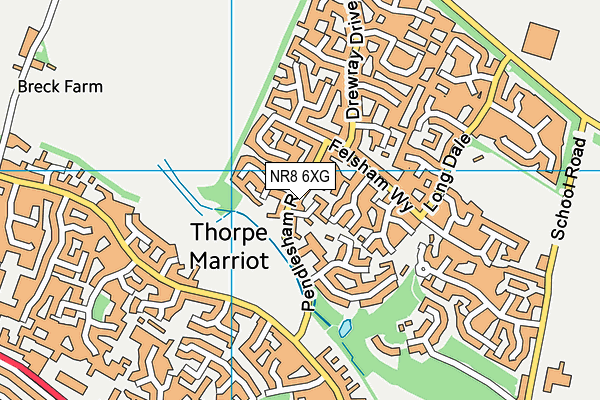 NR8 6XG map - OS VectorMap District (Ordnance Survey)