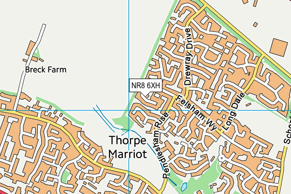 NR8 6XH map - OS VectorMap District (Ordnance Survey)