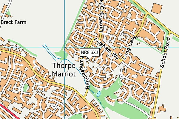 NR8 6XJ map - OS VectorMap District (Ordnance Survey)