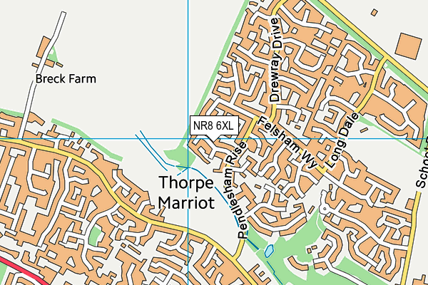 NR8 6XL map - OS VectorMap District (Ordnance Survey)