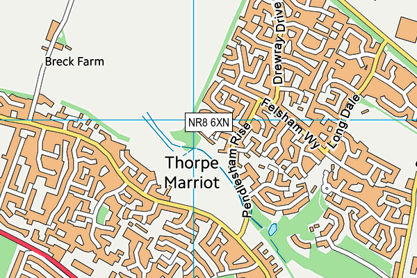 NR8 6XN map - OS VectorMap District (Ordnance Survey)