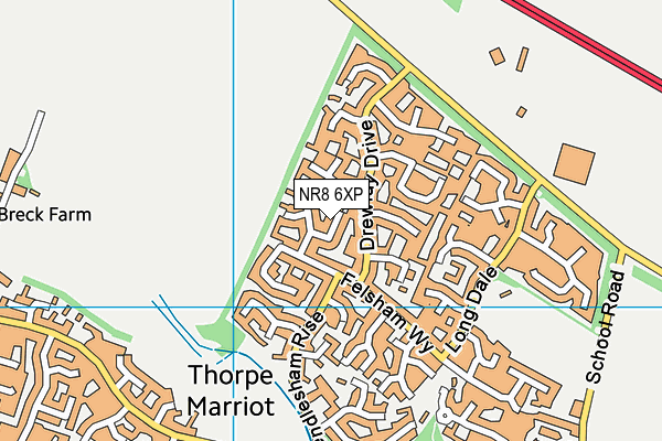 NR8 6XP map - OS VectorMap District (Ordnance Survey)