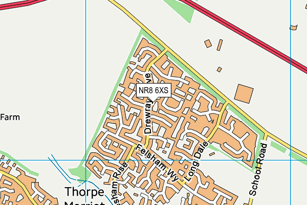 NR8 6XS map - OS VectorMap District (Ordnance Survey)