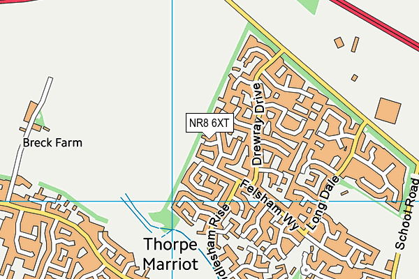 NR8 6XT map - OS VectorMap District (Ordnance Survey)