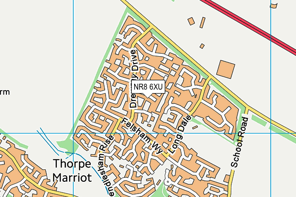 NR8 6XU map - OS VectorMap District (Ordnance Survey)