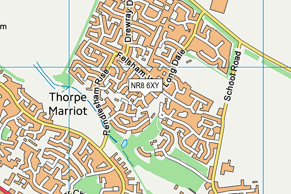 NR8 6XY map - OS VectorMap District (Ordnance Survey)