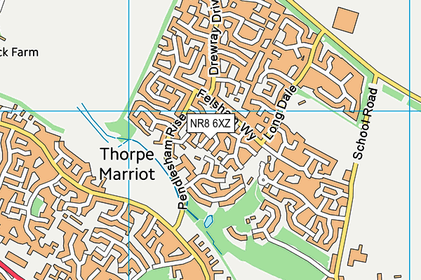 NR8 6XZ map - OS VectorMap District (Ordnance Survey)
