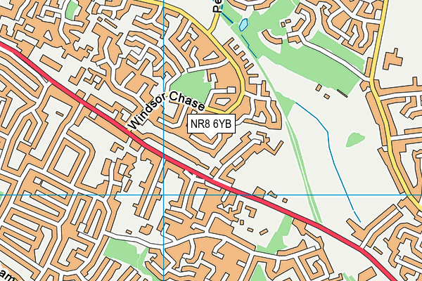NR8 6YB map - OS VectorMap District (Ordnance Survey)
