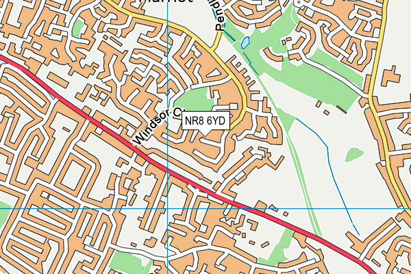 NR8 6YD map - OS VectorMap District (Ordnance Survey)
