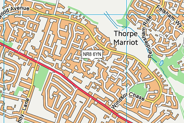 NR8 6YN map - OS VectorMap District (Ordnance Survey)