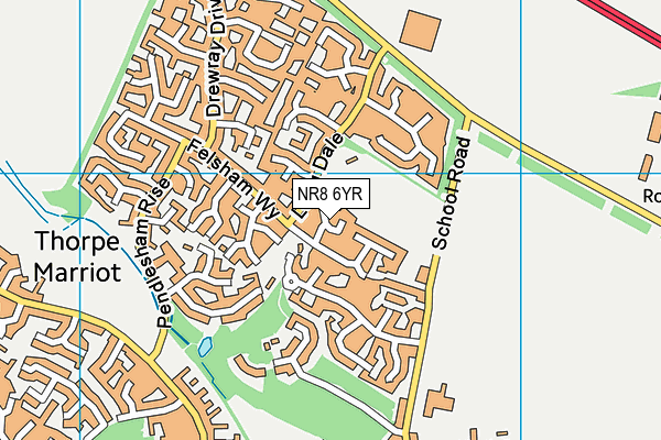 NR8 6YR map - OS VectorMap District (Ordnance Survey)