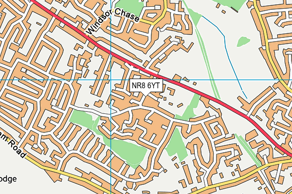 NR8 6YT map - OS VectorMap District (Ordnance Survey)