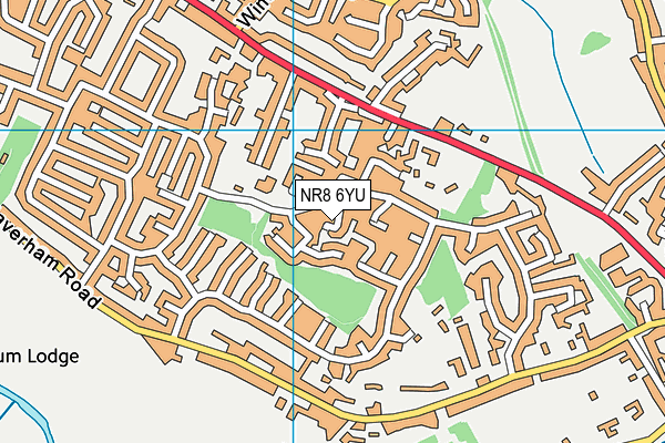NR8 6YU map - OS VectorMap District (Ordnance Survey)