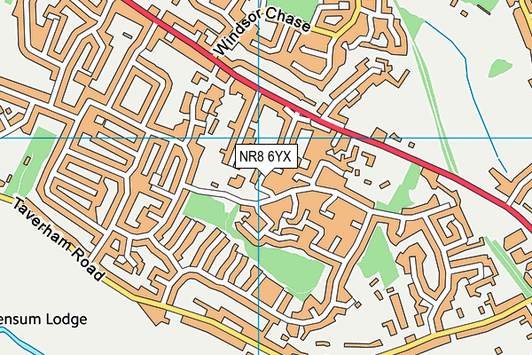 NR8 6YX map - OS VectorMap District (Ordnance Survey)