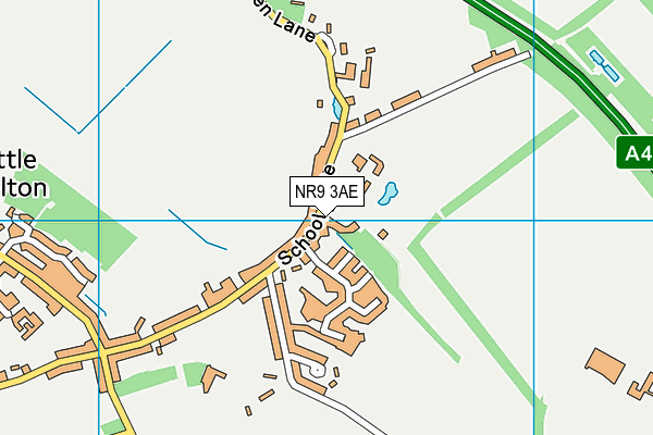 NR9 3AE map - OS VectorMap District (Ordnance Survey)