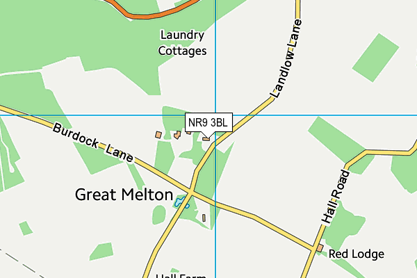 NR9 3BL map - OS VectorMap District (Ordnance Survey)