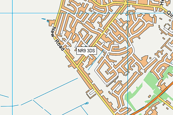 NR9 3DS map - OS VectorMap District (Ordnance Survey)