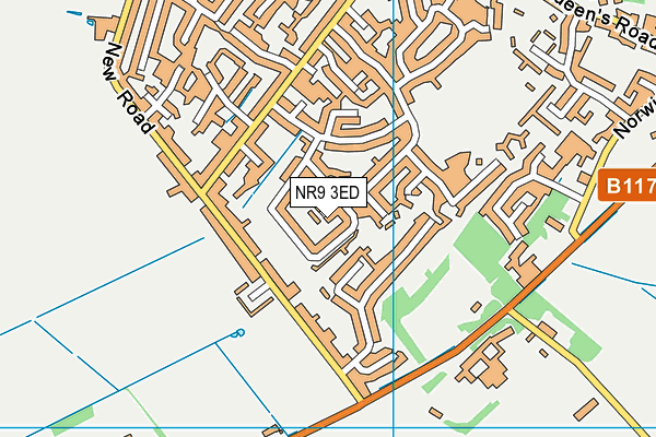 NR9 3ED map - OS VectorMap District (Ordnance Survey)