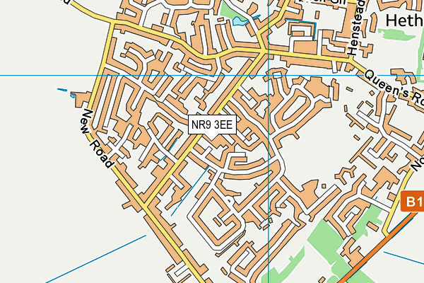 NR9 3EE map - OS VectorMap District (Ordnance Survey)