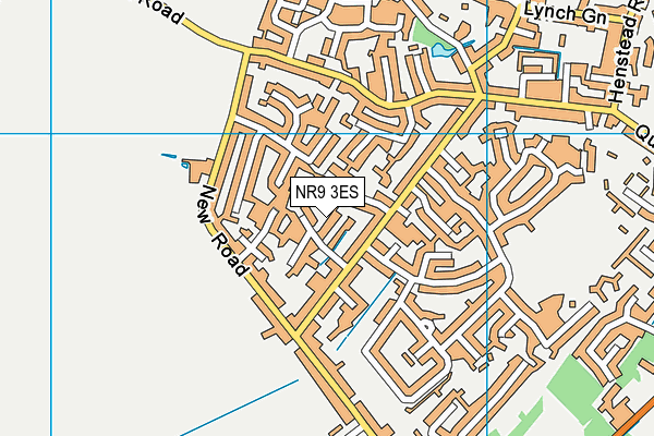 NR9 3ES map - OS VectorMap District (Ordnance Survey)