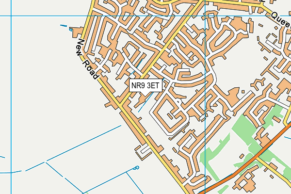 NR9 3ET map - OS VectorMap District (Ordnance Survey)