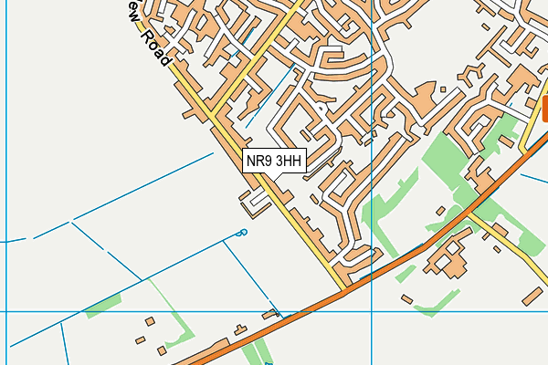 NR9 3HH map - OS VectorMap District (Ordnance Survey)