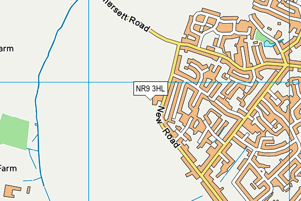 NR9 3HL map - OS VectorMap District (Ordnance Survey)