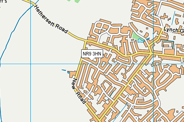 NR9 3HN map - OS VectorMap District (Ordnance Survey)