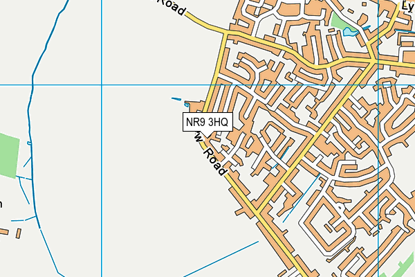 NR9 3HQ map - OS VectorMap District (Ordnance Survey)