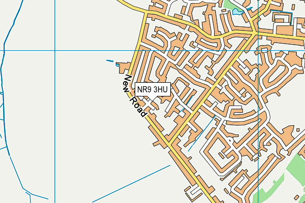 NR9 3HU map - OS VectorMap District (Ordnance Survey)