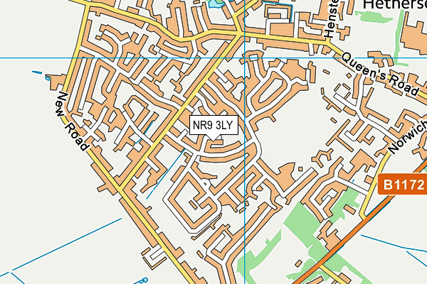 NR9 3LY map - OS VectorMap District (Ordnance Survey)