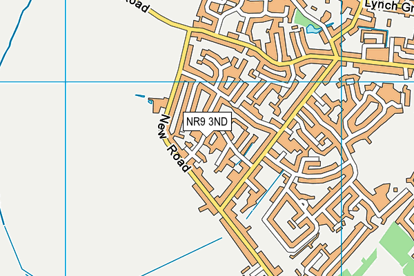 NR9 3ND map - OS VectorMap District (Ordnance Survey)